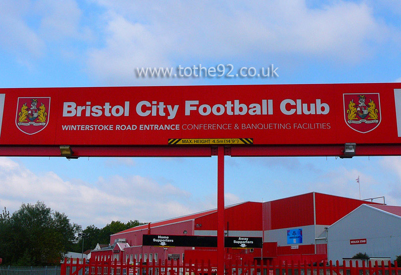 Exterior, Ashton Gate, Bristol City FC