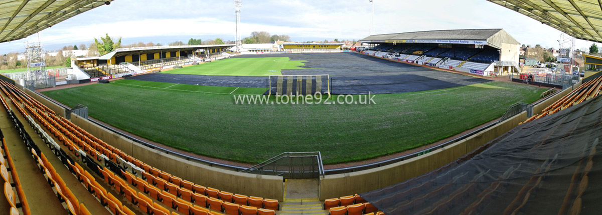 Cambs Glass Stadium Panoramic, Cambridge United FC