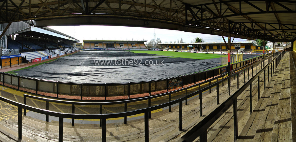 Cambs Glass Stadium Panoramic, Cambridge United FC