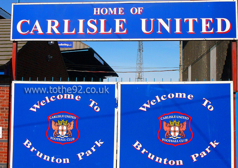 Entry Gates, Brunton Park, Carlisle United FC