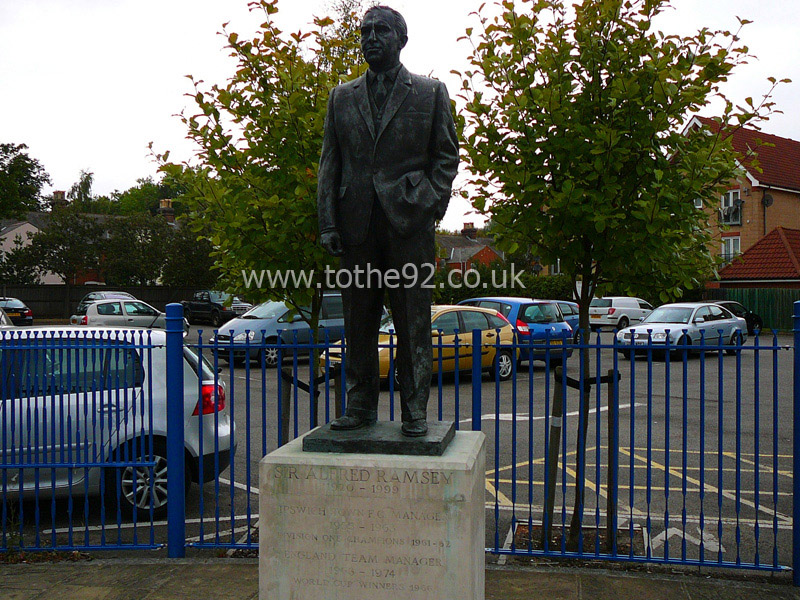 Alf Ramsey Statue, Portman Road, Ipswich Town FC