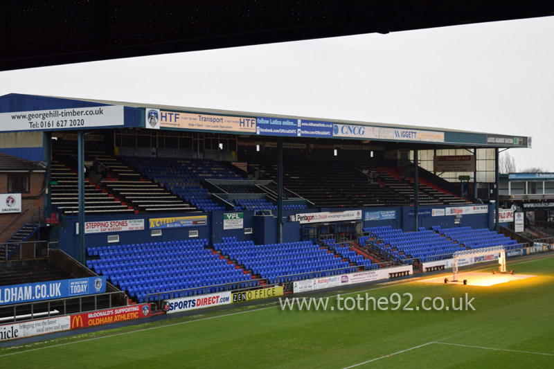 Main Stand, SportsDirect.com Park, Oldham Athletic AFC
