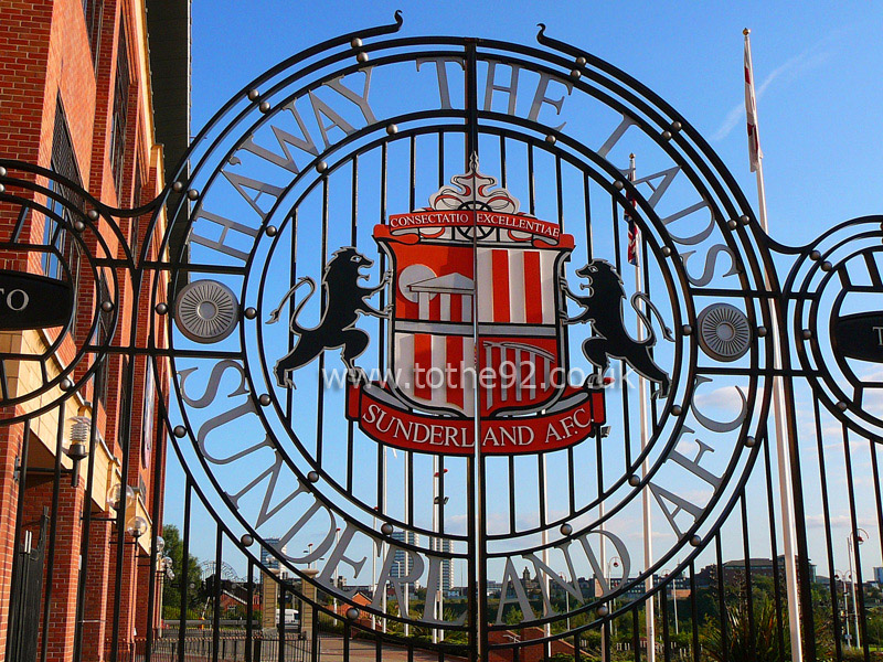 Gates, Stadium Of Light, Sunderland AFC