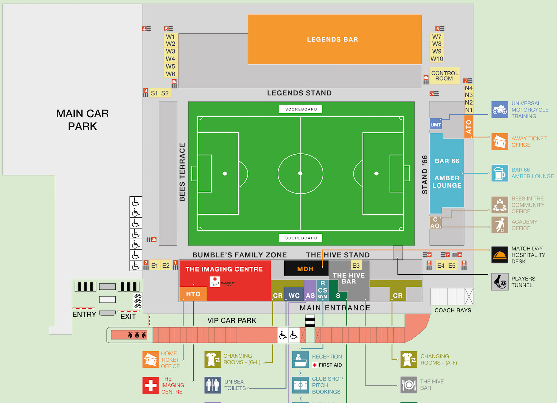 The Hive seating plan