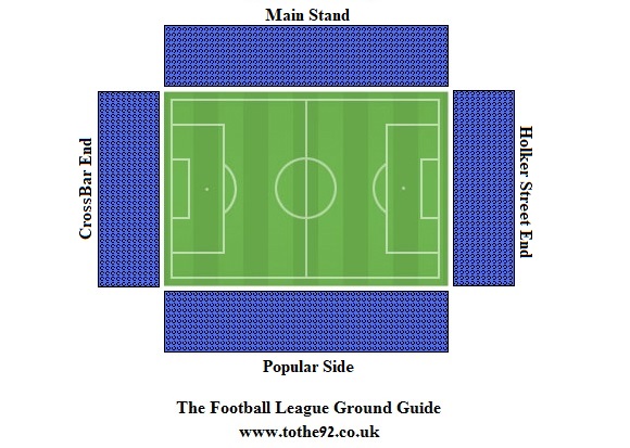 Holker Street Stadium seating plan