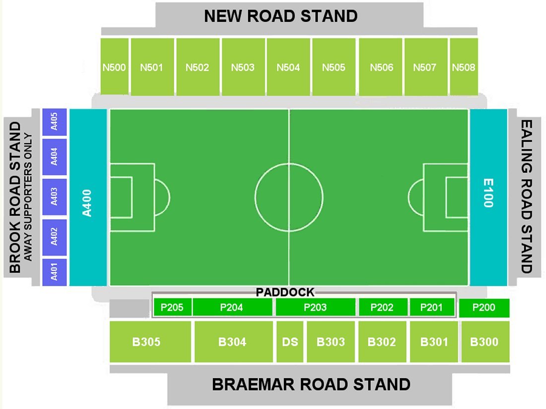 Griffin Park seating plan