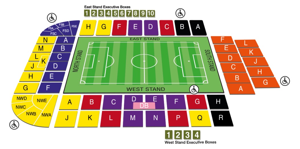 The Valley seating plan