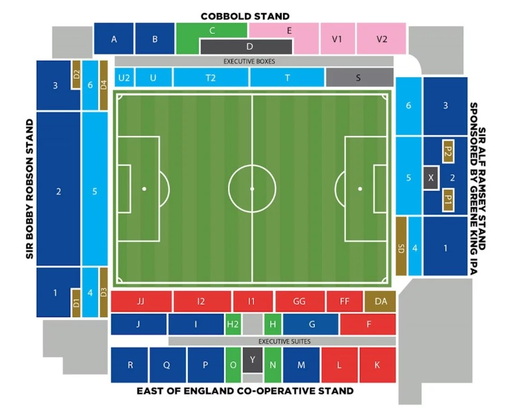 Portman Road seating plan