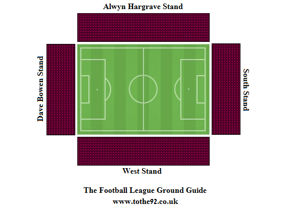 Sixfields Stadium seating plan