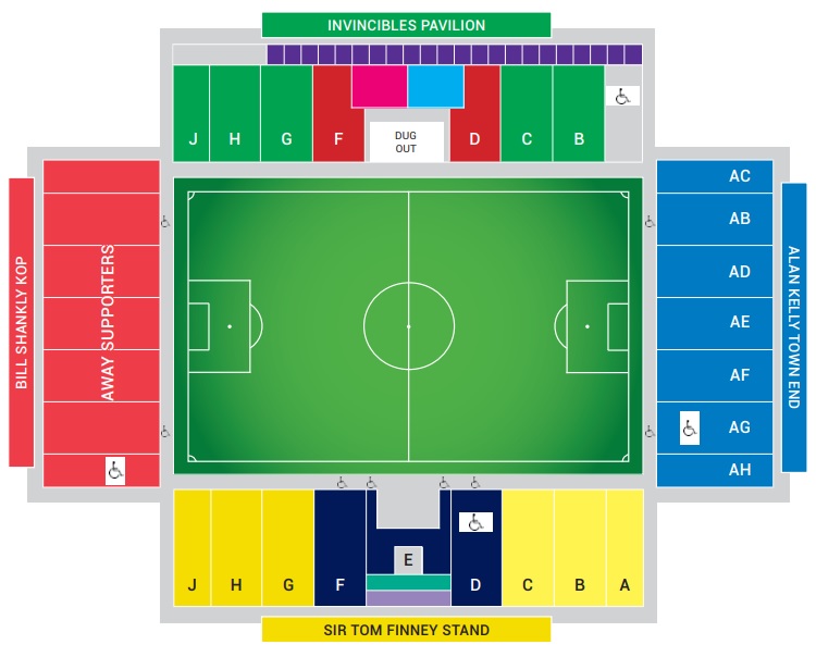 Deepdale seating plan