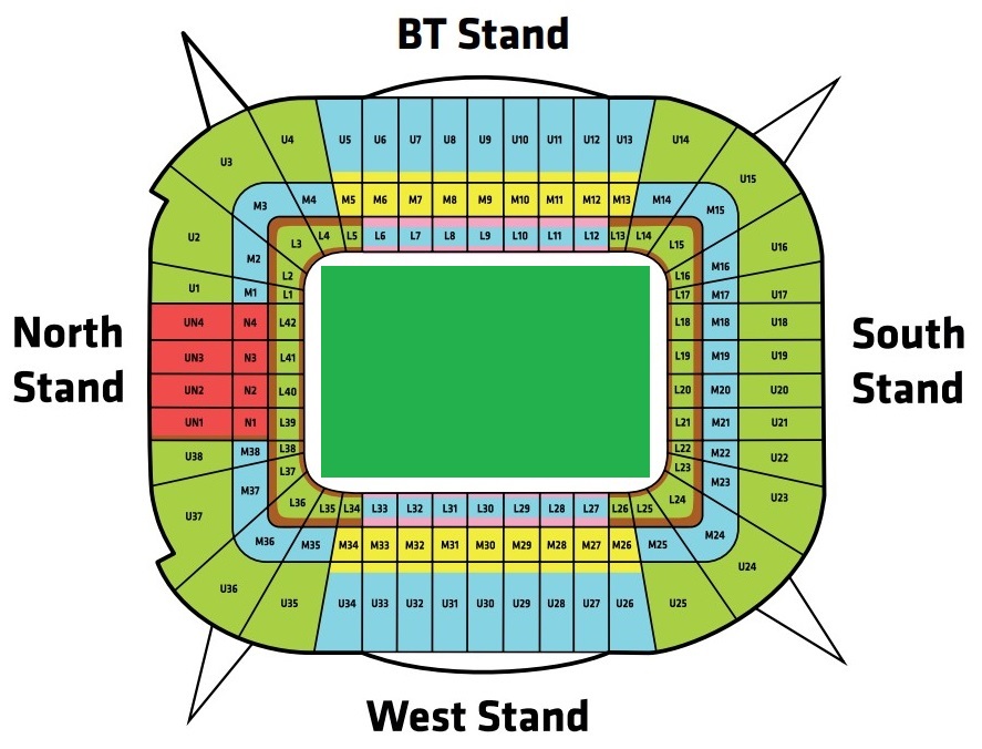 Principality Stadium seating plan