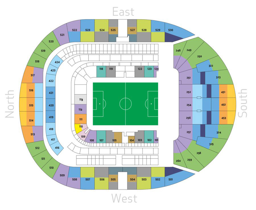 Tottenham Hotspur Stadium seating plan