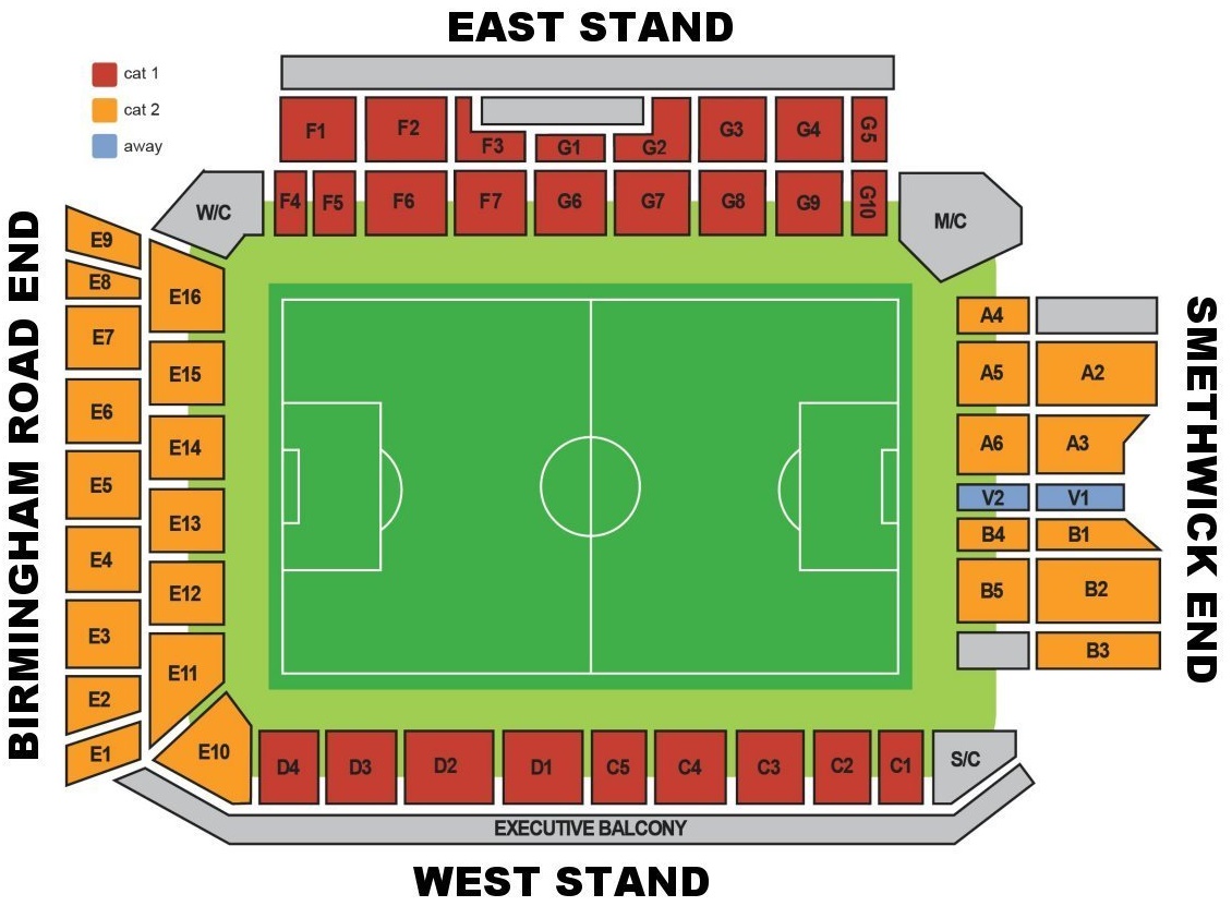 West shop brom stadium