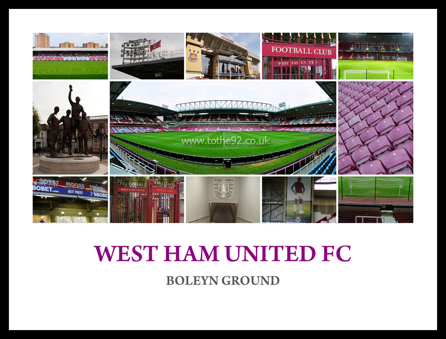 West Ham United FC Photographic Montage