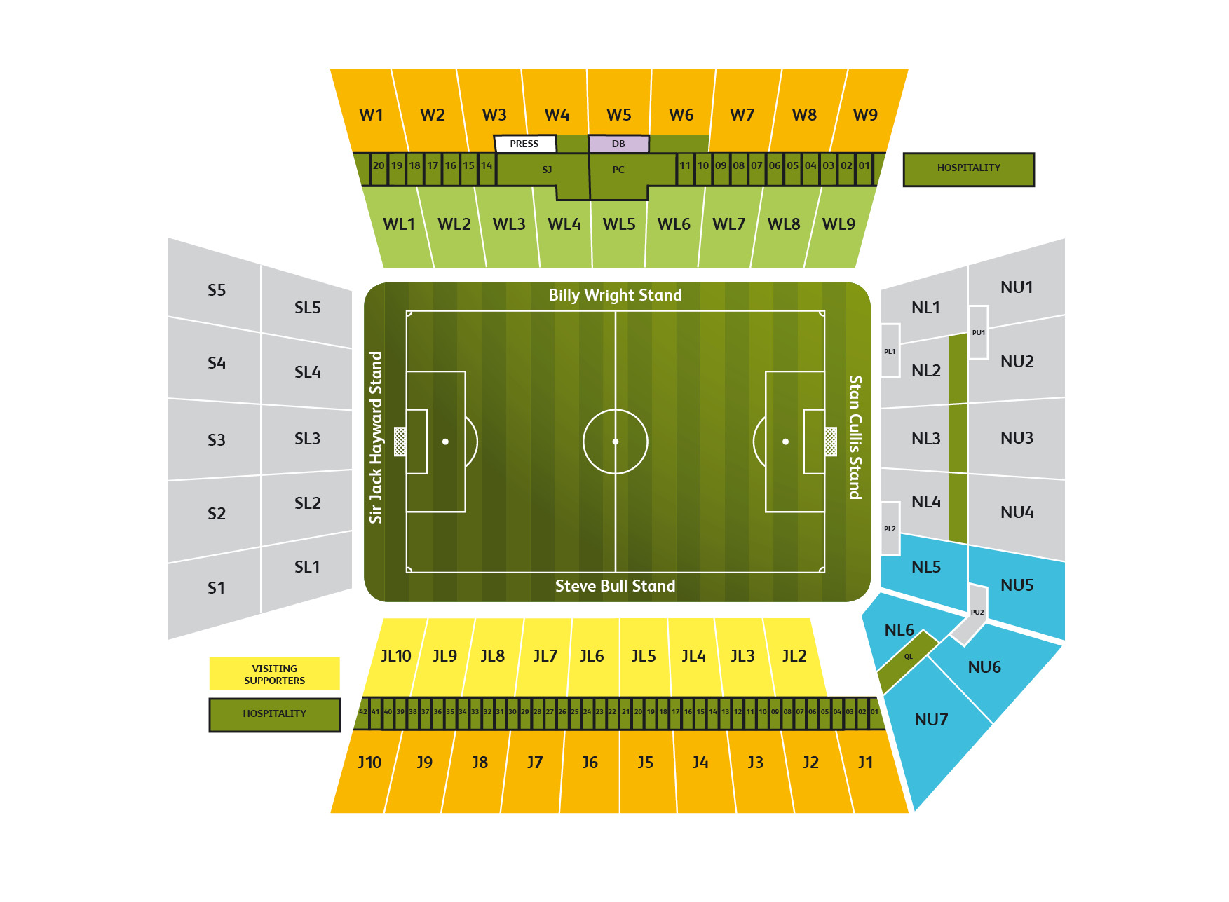 Wolves Seating Chart